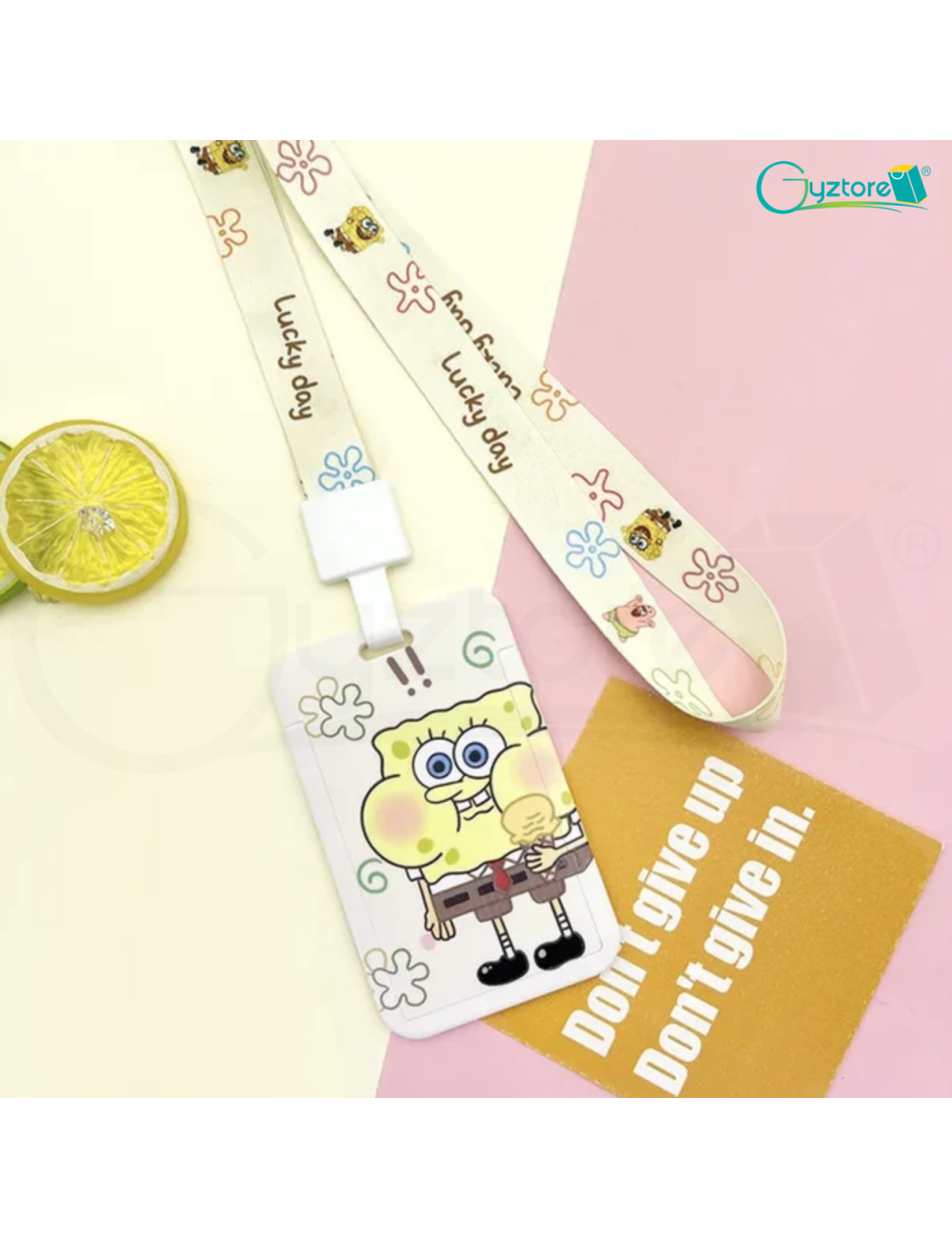 Lanyard y porta-gafete “Bob Esponja”