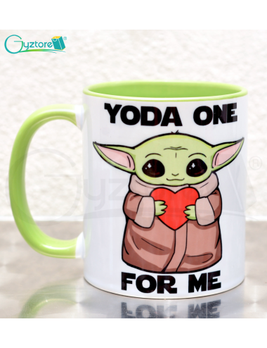 Taza Baby Yoda "No workee no coffee"