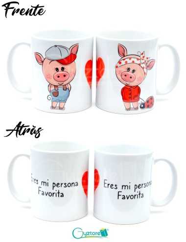 Taza para parejas Mario y su Princesa